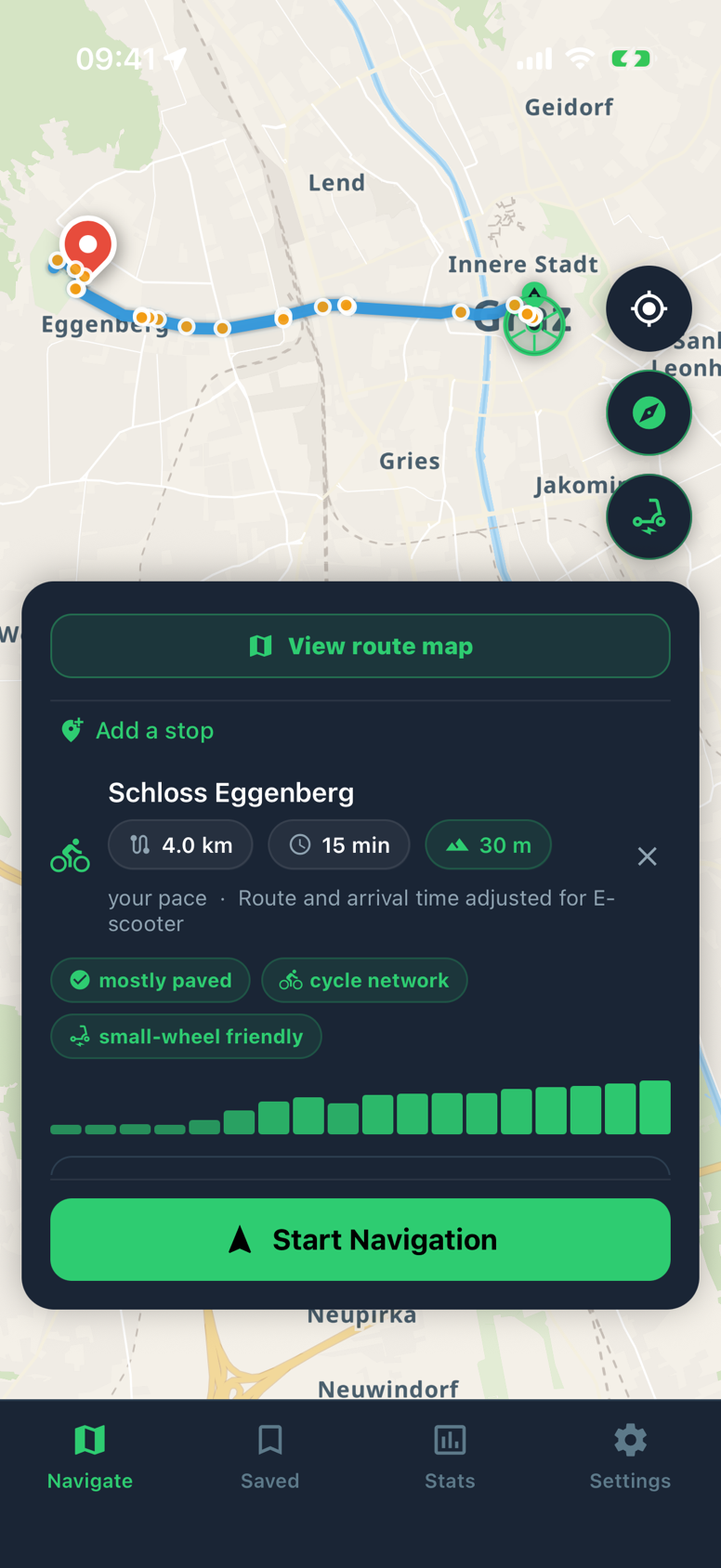 PedalPilot Route Preview